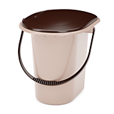 Ведро-туалет пласт 18л беж. 93128 (10)