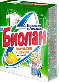 Стир/порошок БИОЛАН авт.  350г Апельсин и лимон карт.кор (6/24)
