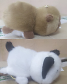 Брелок мягкий 2в1 Капибара-Панда (12)