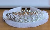 Ободок-диадема тканевый с органзой ZH9886-3