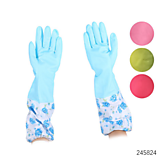 Перчатки хоз. резиновые Цветы (10/200)