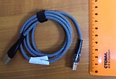 Шнур USB заряд. устр. 1м для Type-C F-17-2 плетен. (20)