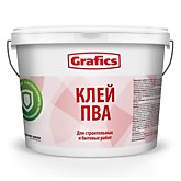 Клей ПВА строительный 1кг GRAFICS (16)
