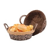 Корзинка д/хлеба /текстиль/кругл. (120)