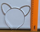 Ободок-ушки металл. Стразы (12)