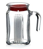 Кувшин FRIGO  600мл с красной крышкой 80122SLBR