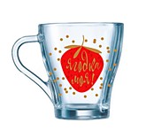 Кружка стекл. Грация 250мл Ягодка моя 13с1649 (20)