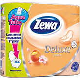 Т/бумага  ЗЕВА DELUXE 4 рул/уп. 3-х сл. (14)
