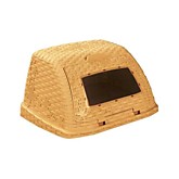 Хлебница пласт. Плетенка (сл.кость) М4902 (6)