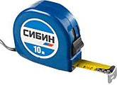 Рулетка СИБИН 10м х25мм пласт. корпус (6)